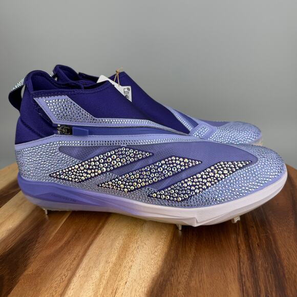 Adidas Swarovski x Adizero Impact+ Baseball Cleat Ice Lavender IH8154 Size 12.5 main image 5